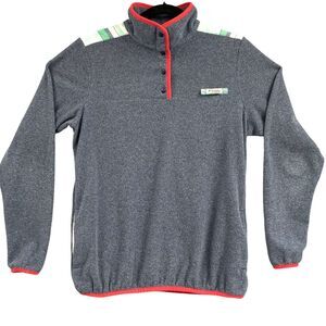 Columbia PFG Fleece Pullover Jacket M 1/4 Snap Gorpcore Granola Fishing Camping